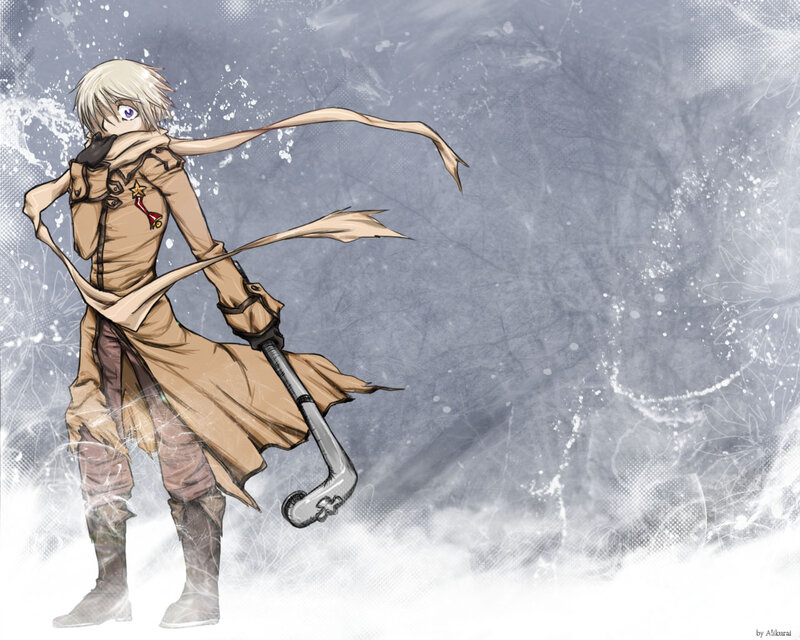 anime character in winter coat