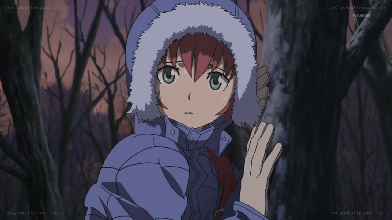 anime character in winter coat