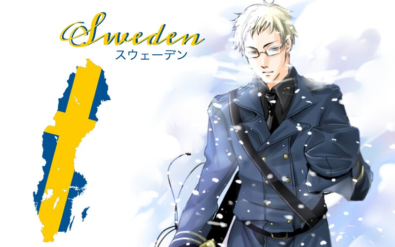 Anime Character in Winter Coat — Blue, Cold