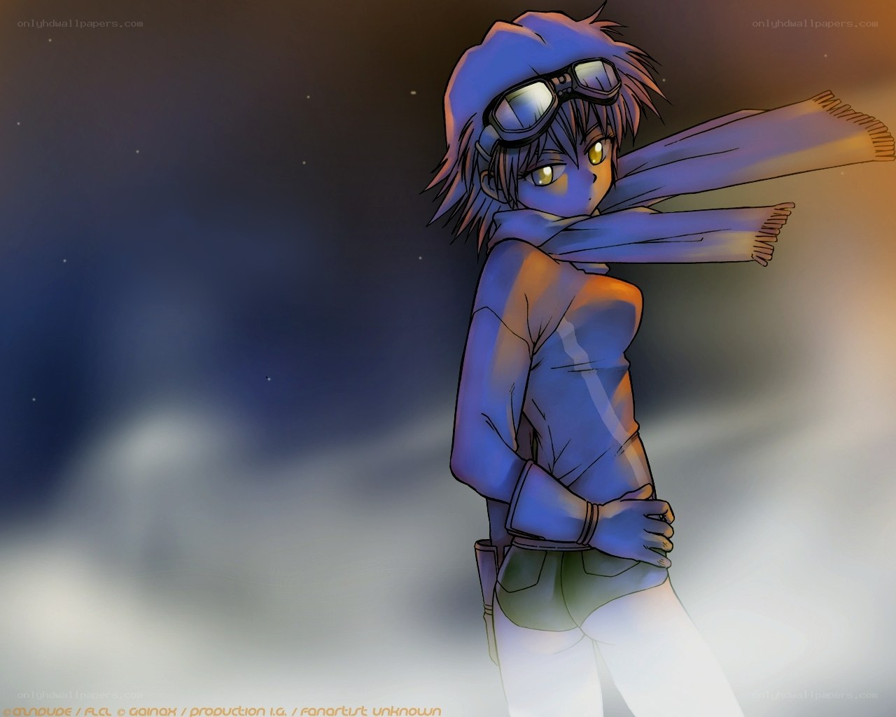 anime character in winter gear