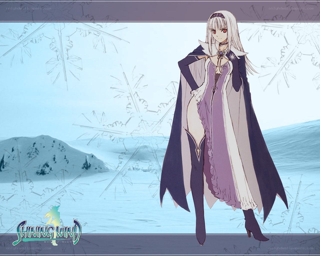 anime character in winter landscape