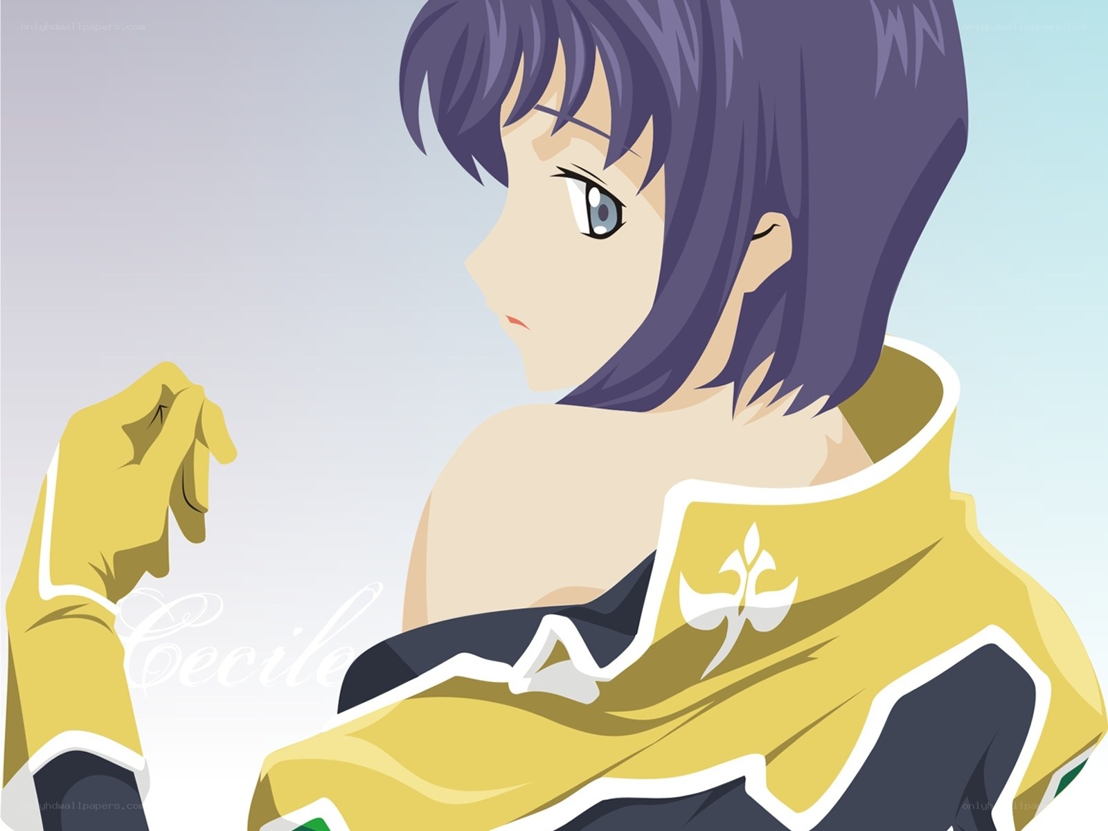 anime character in yellow cloak