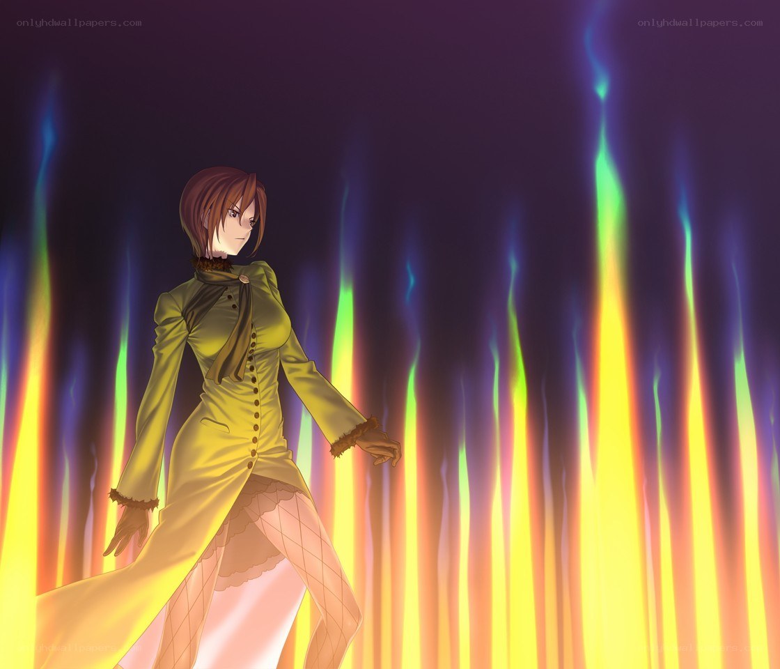 anime character in yellow coat