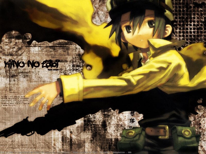 Anime character in yellow coat