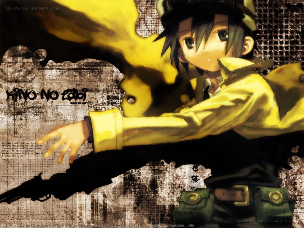 Anime character in yellow coat