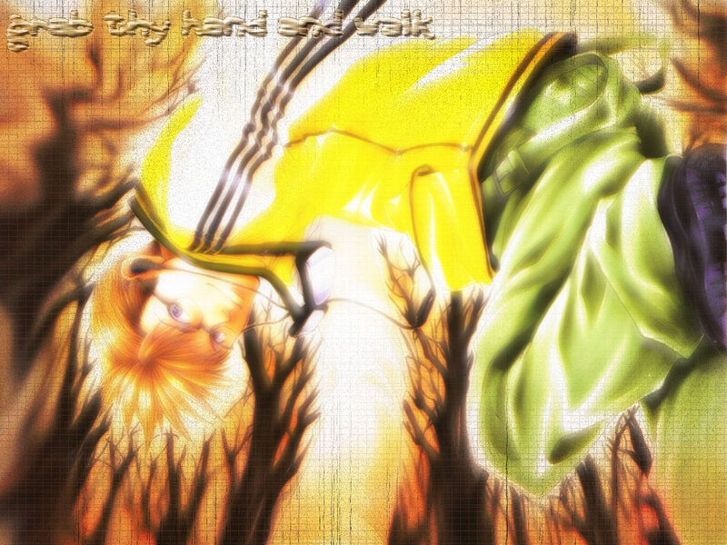 Anime Character in Yellow Jacket — Dramatic