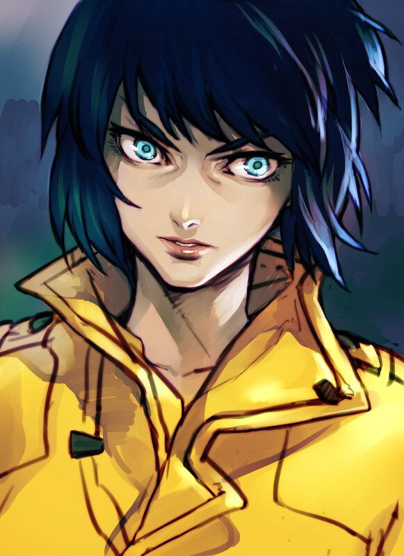 Anime Character in Yellow Jacket — Intense