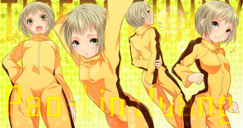 anime character in yellow suit