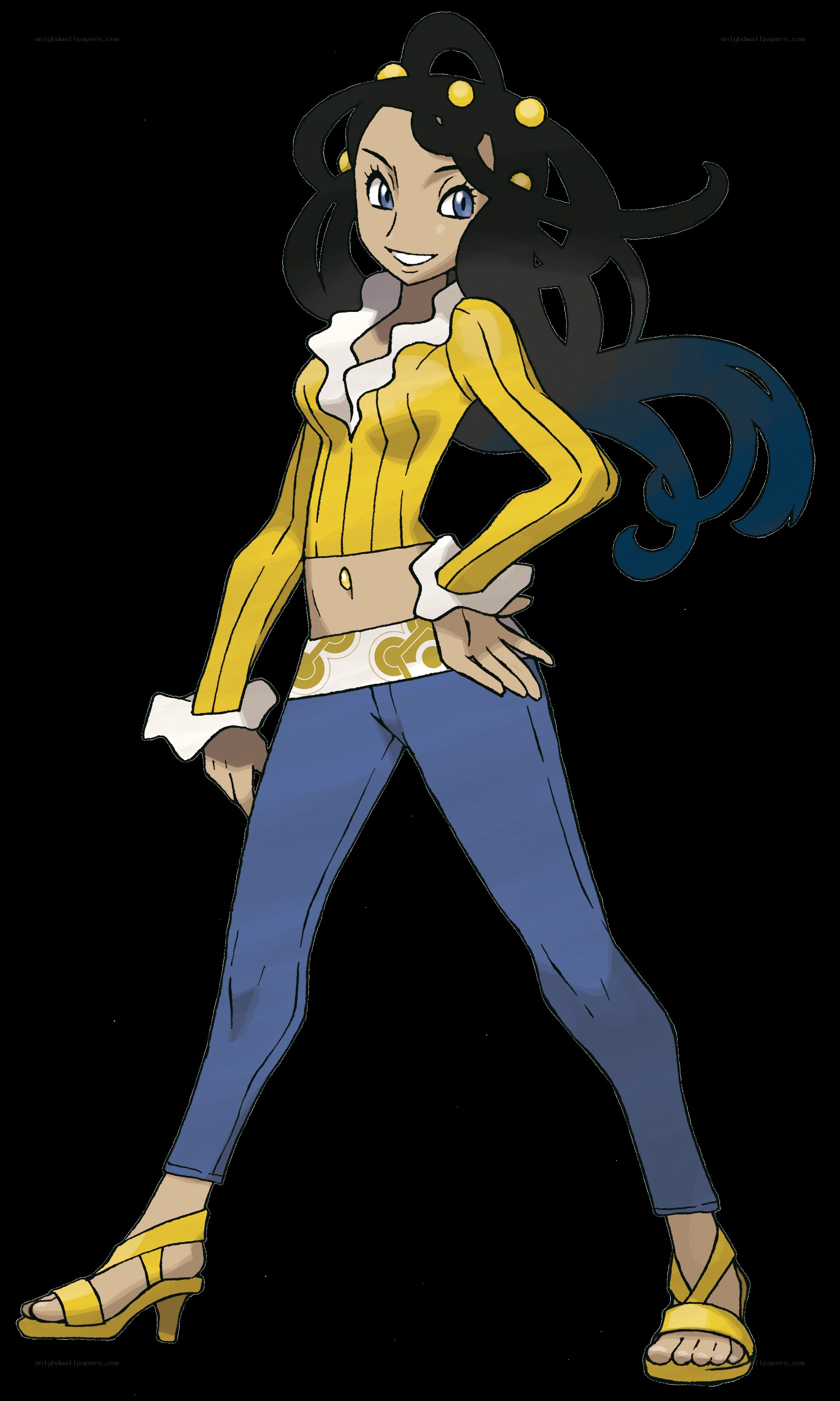 anime character in yellow top