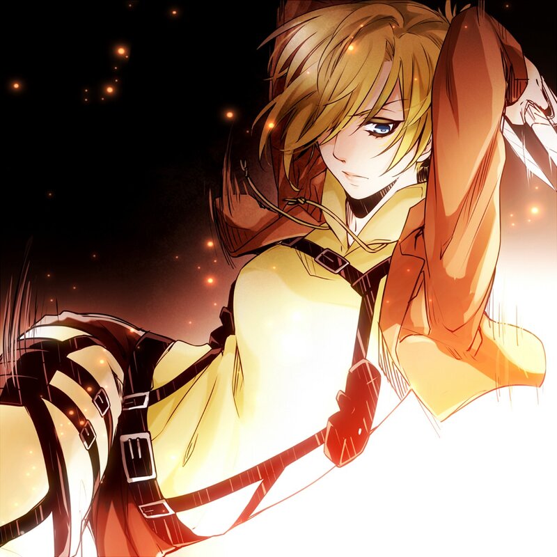 Anime character in yellow uniform