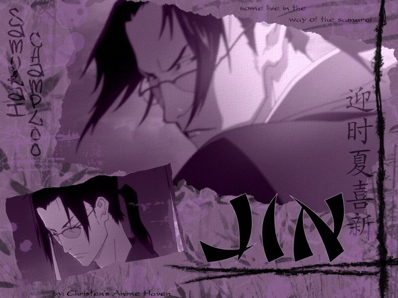 Anime character Jin collage