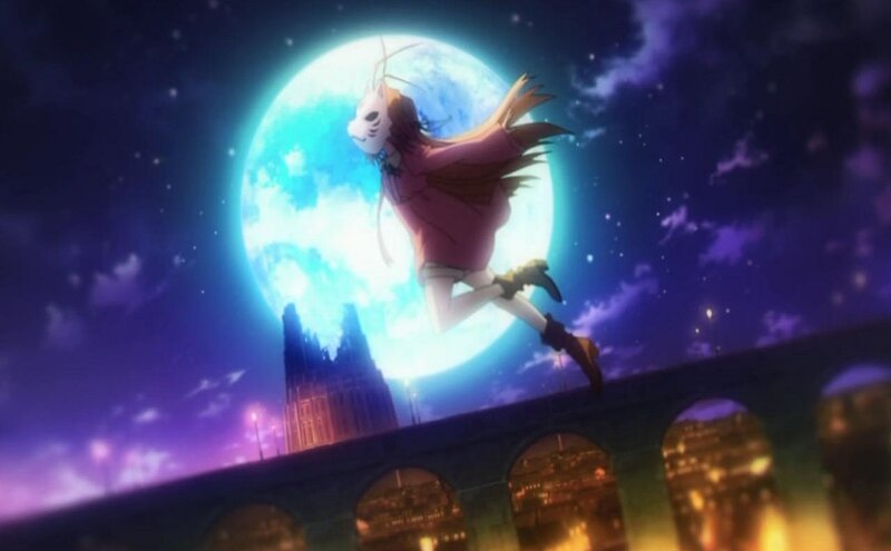 Anime Character Jumping — Blue