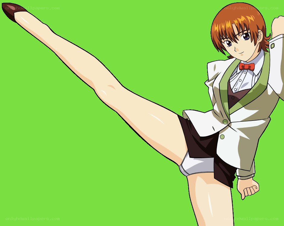 anime character kicking