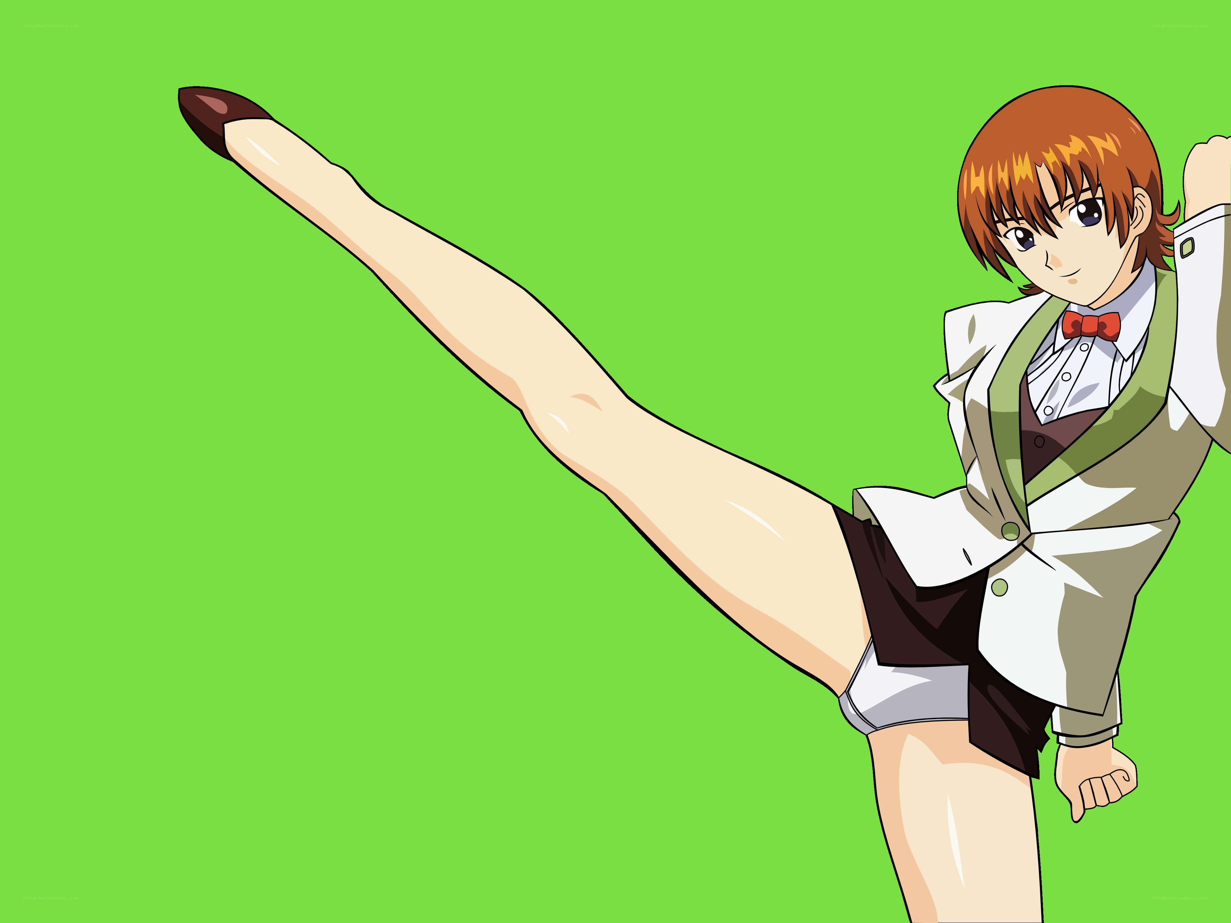 anime character kicking