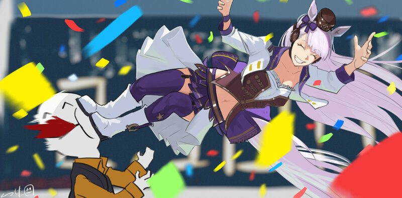 Anime Character Kicking Another