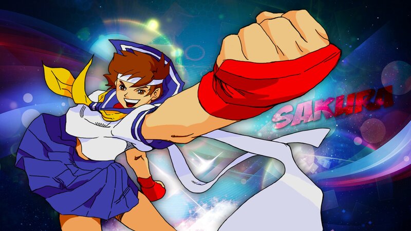 Anime Character Kicking — Blue