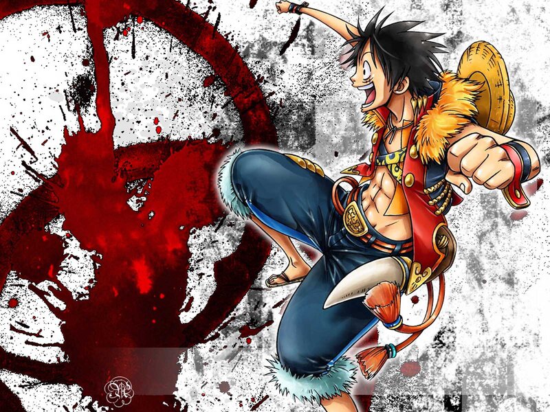 Anime Character Kicking — Red, Dynamic, Aggressive