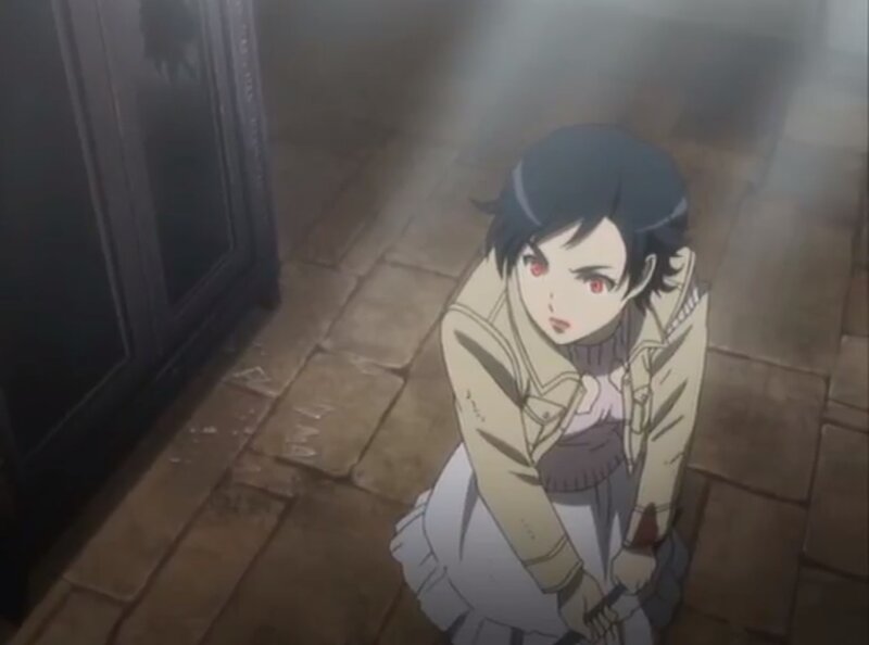 Anime Character Kneeling — Brown