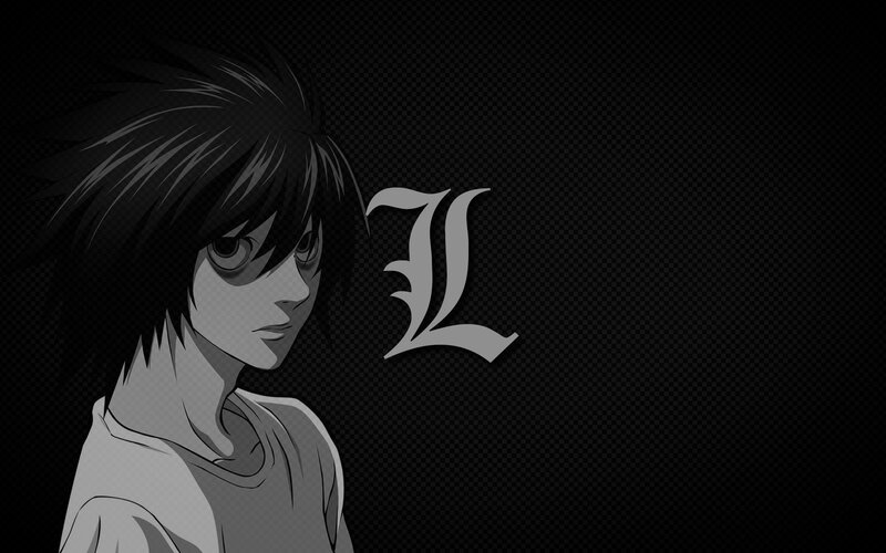 Anime Character L — Black, Dark, Manga