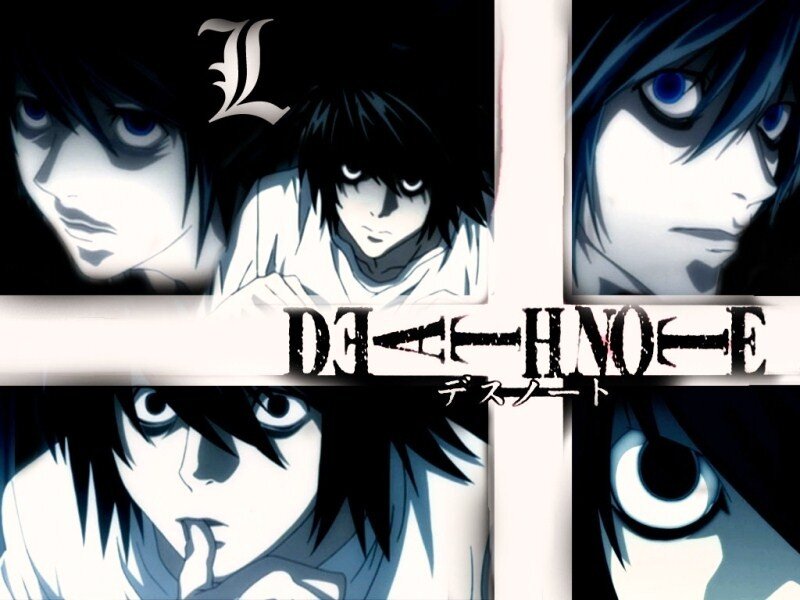 Anime Character L — Black, Dramatic, Manga