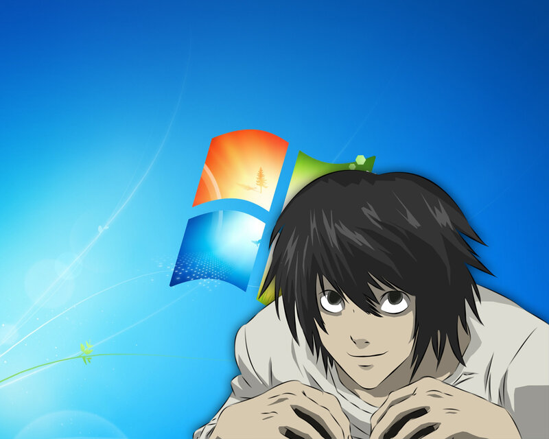 Anime Character L — Blue