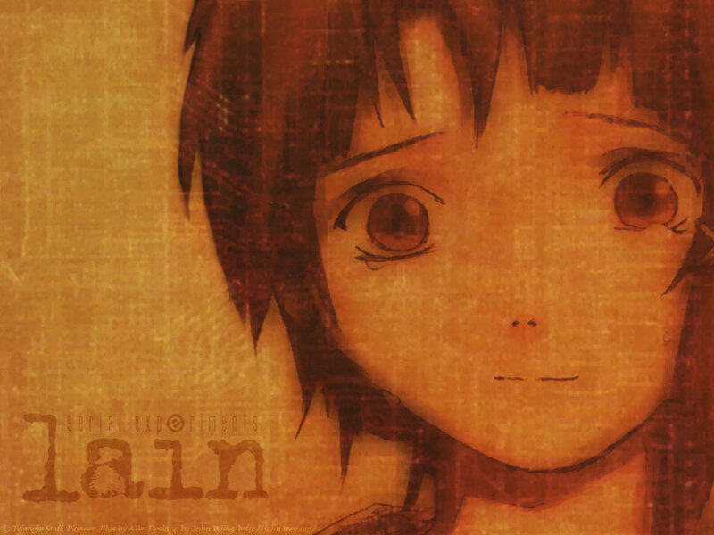 Anime character Lain portrait