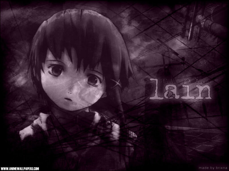 anime character lain wallpaper