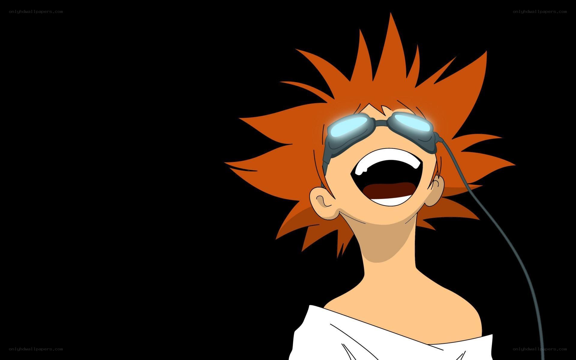 anime character laughing