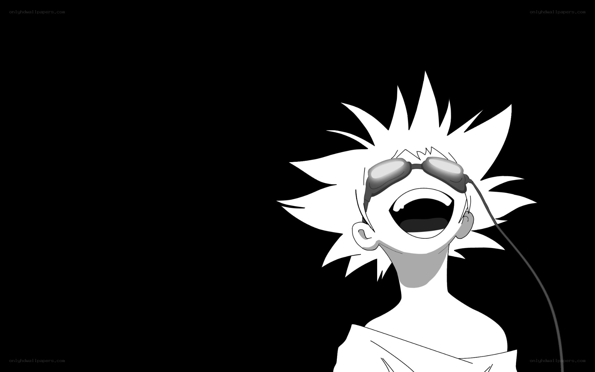 anime character laughing