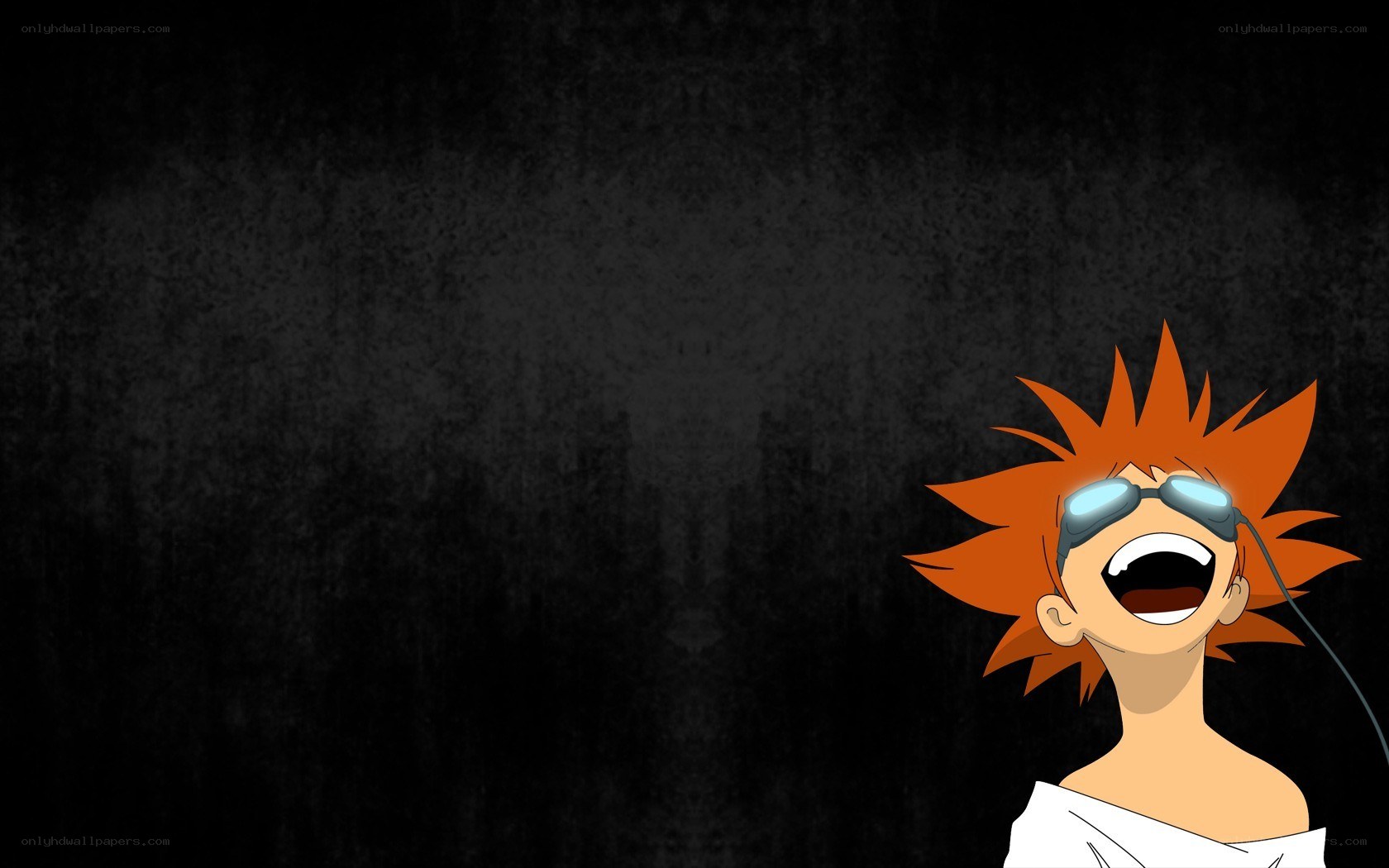 anime character laughing