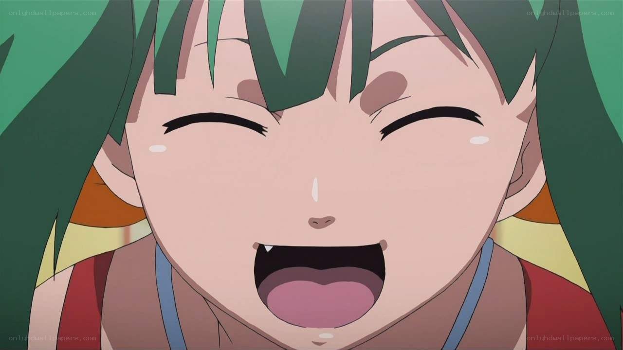 anime character laughing