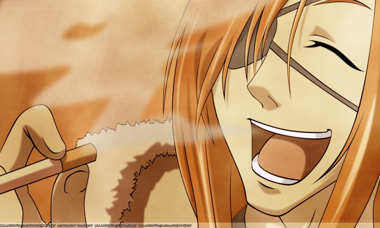 anime character laughing