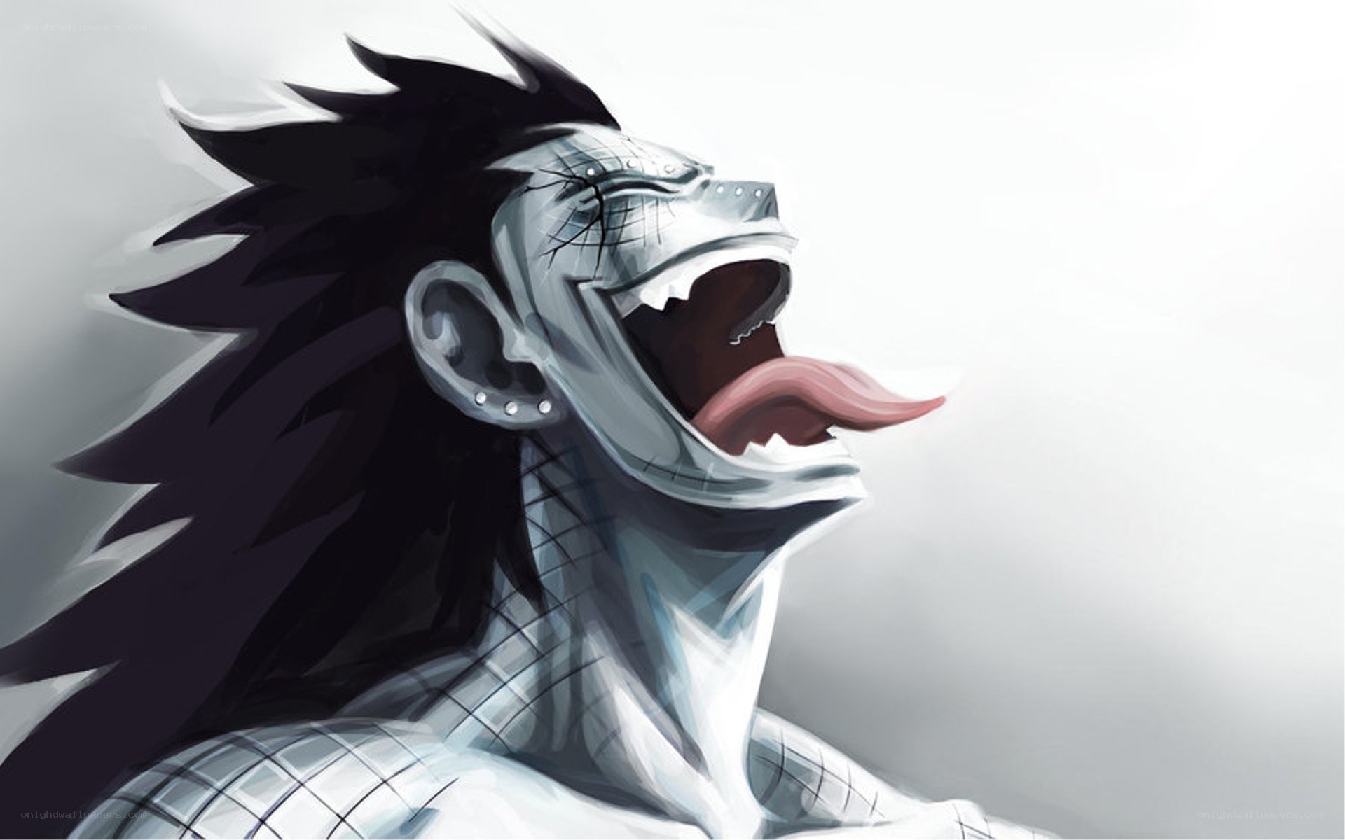 anime character laughing