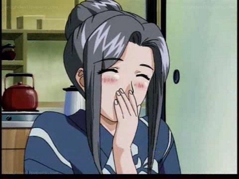 anime character laughing