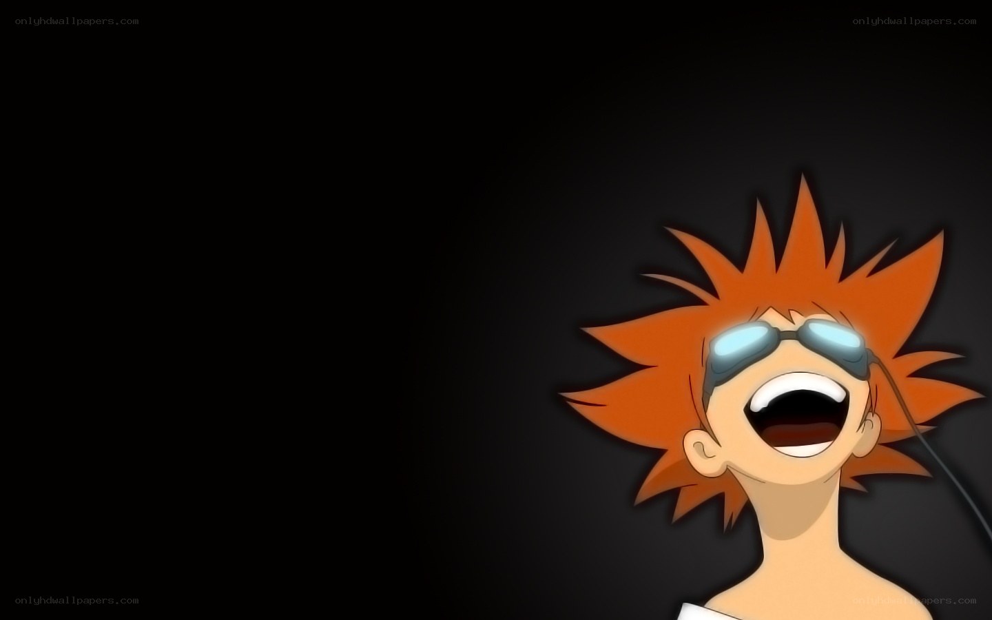 anime character laughing