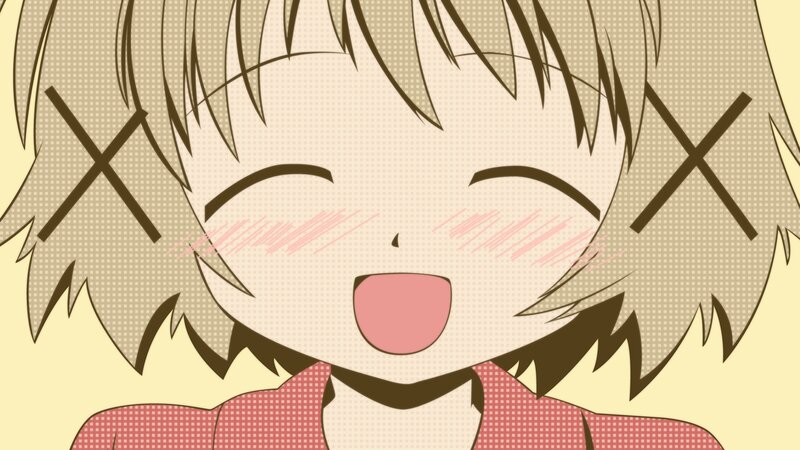 anime character laughing