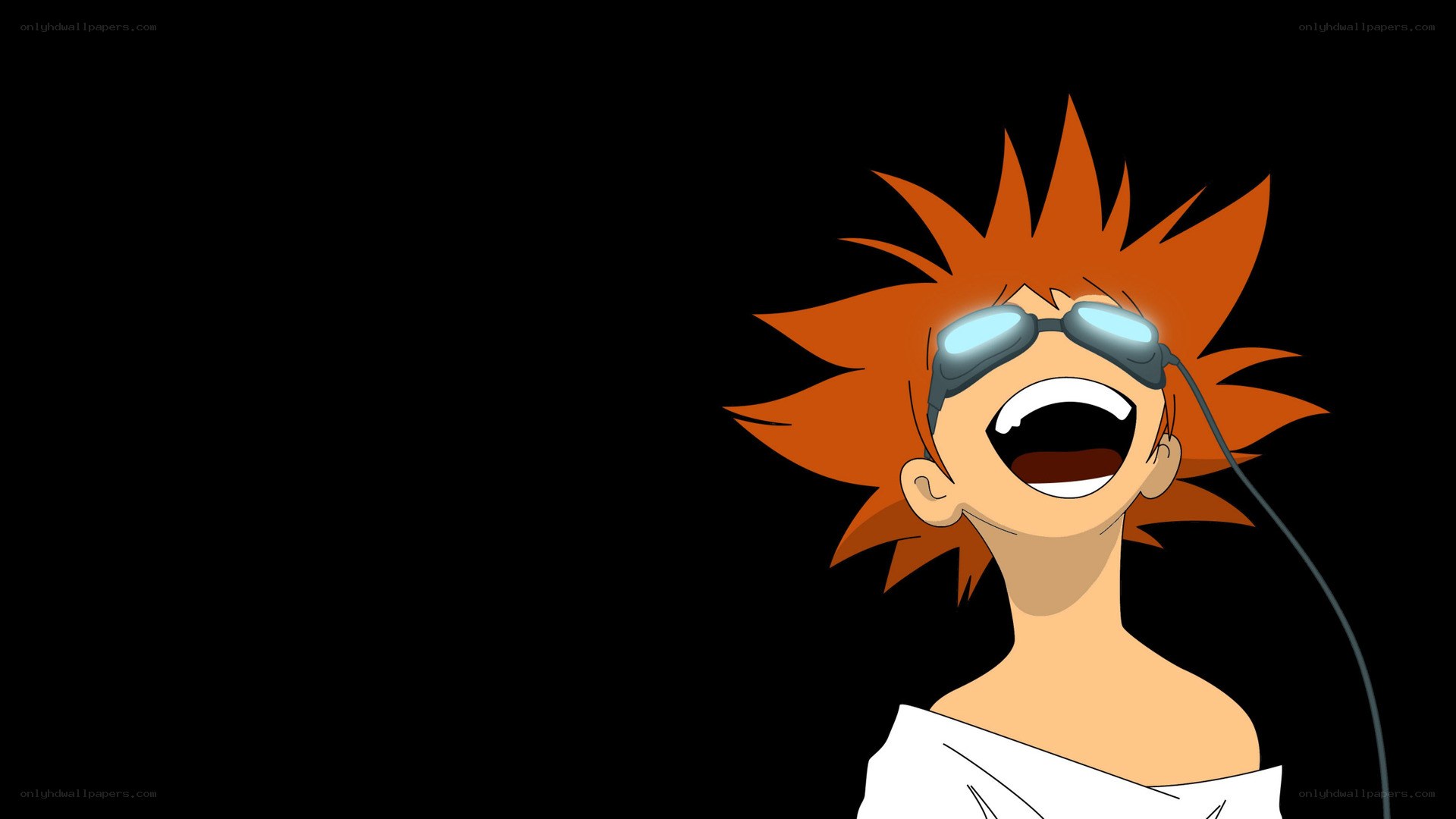 anime character laughing