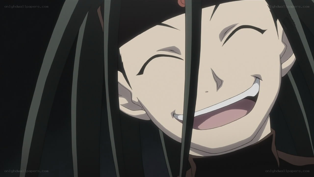 anime character laughing behind bars