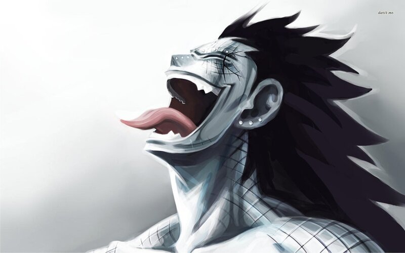 Anime Character Laughing — White