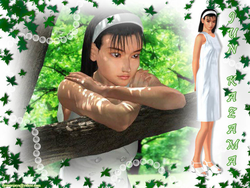 Anime Character Leaning on Tree