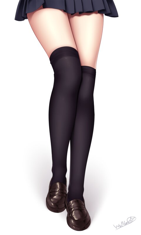 Anime Character Legs — Black