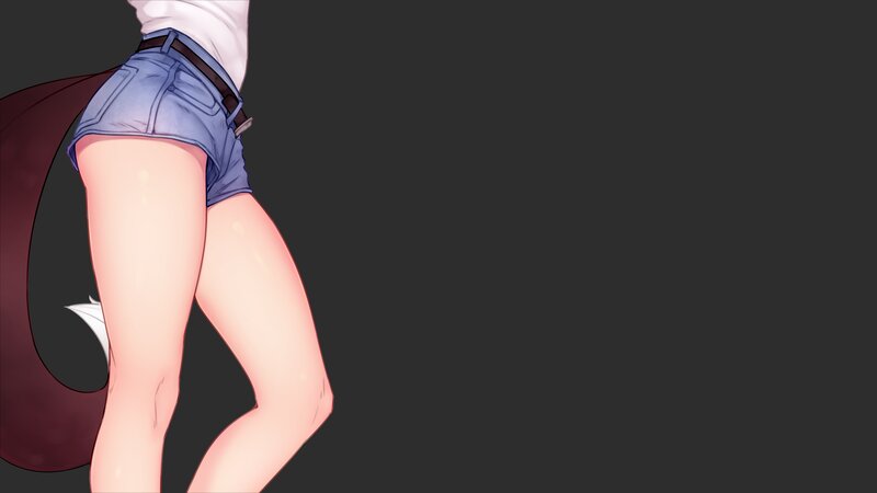 Anime Character Legs — Gray
