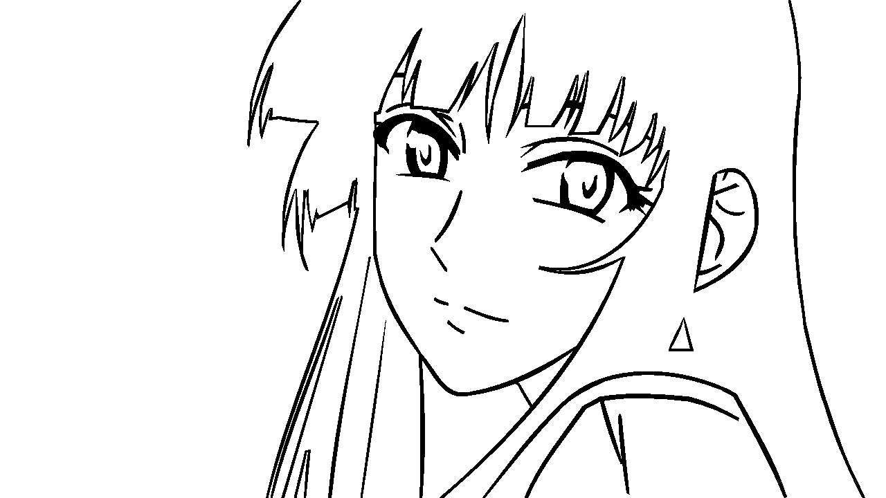 anime character line art