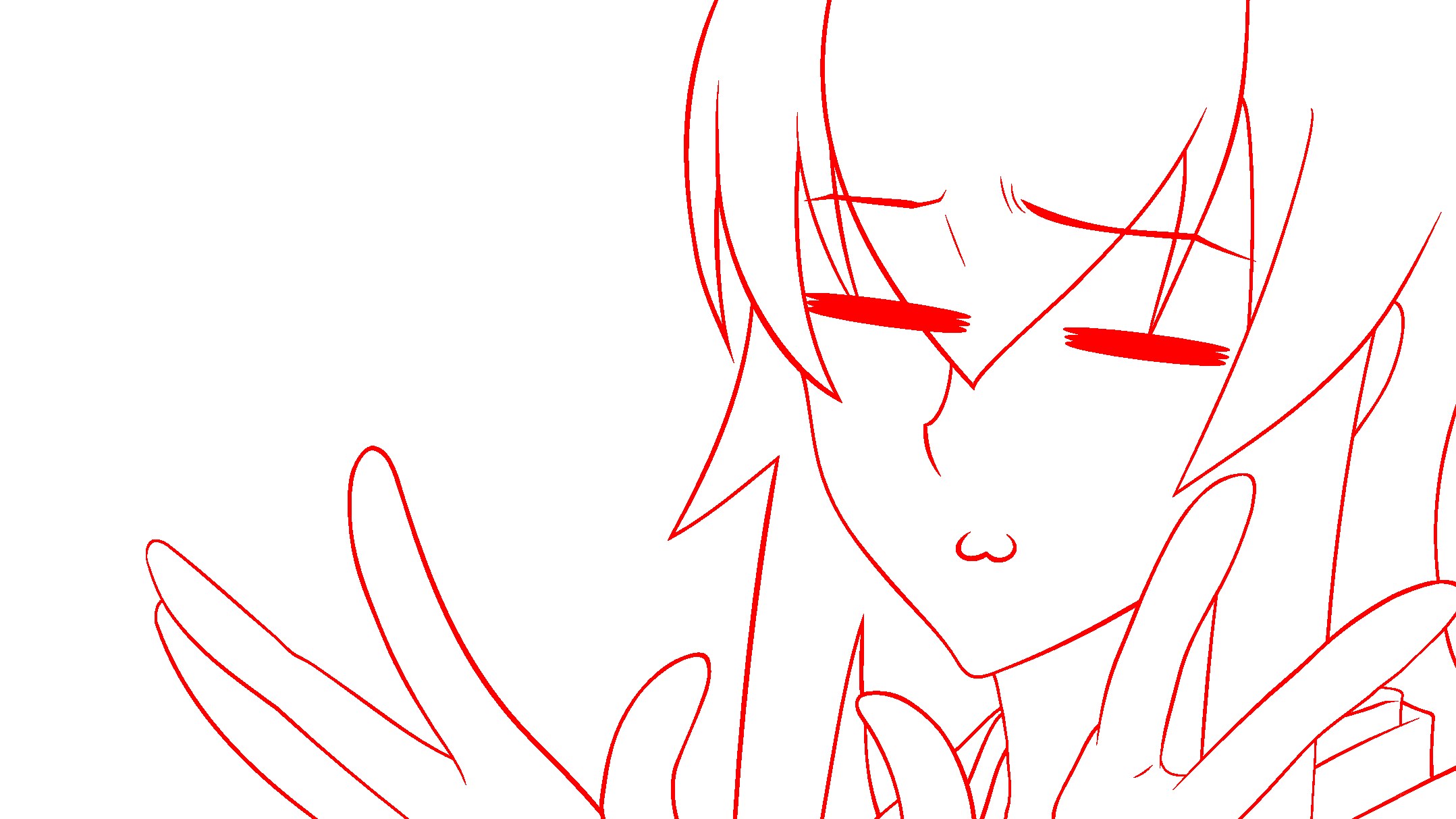 anime character line art