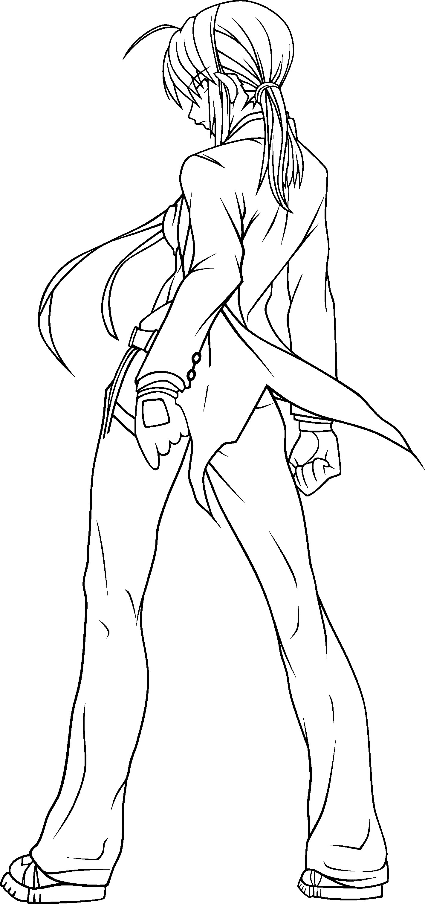 anime character line art