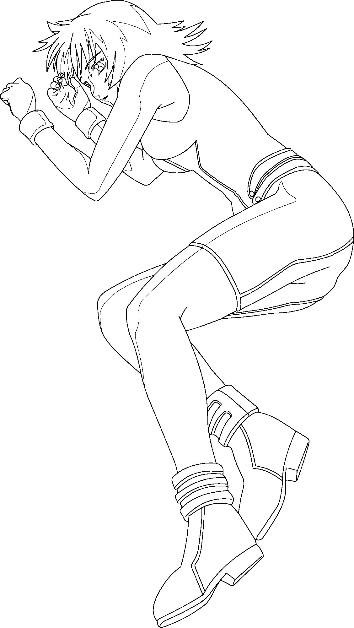 anime character line art