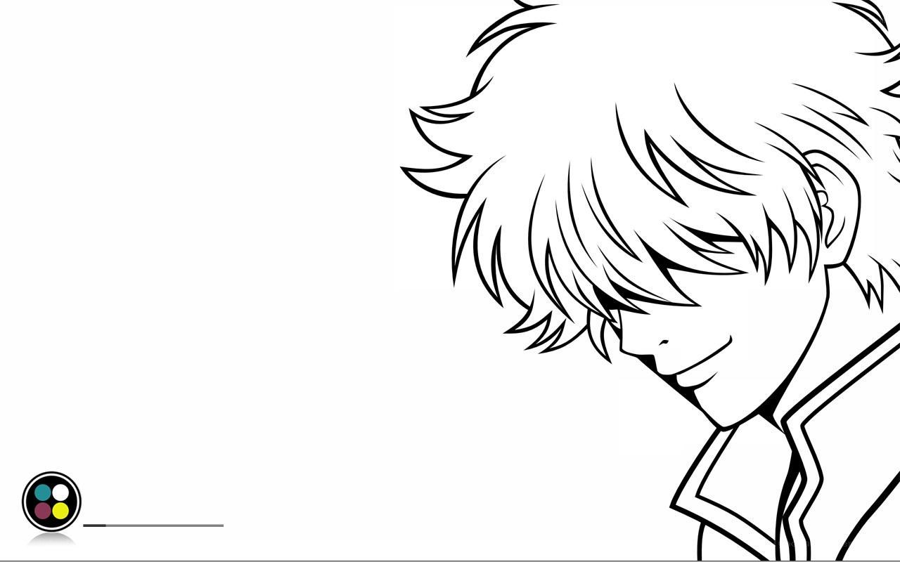 anime character line art