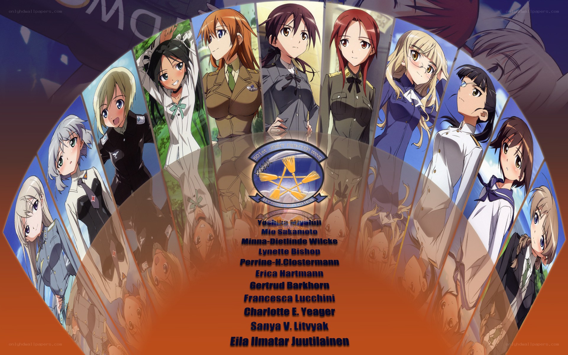 anime character lineup poster