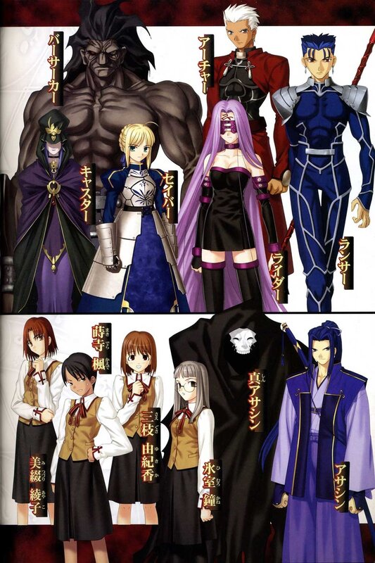 Anime Character Lineup — Purple