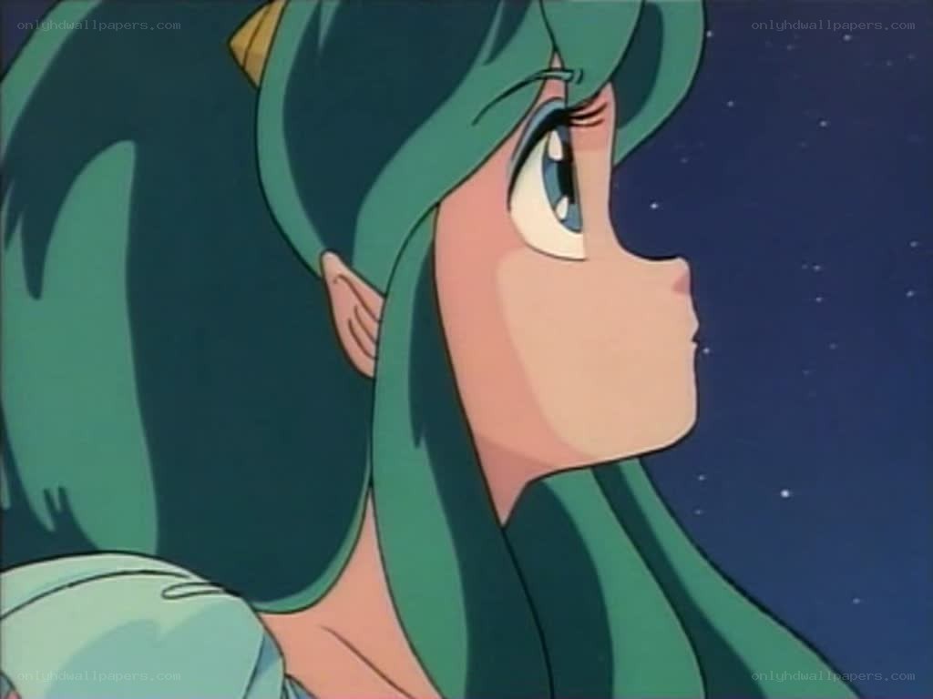 anime character looking at stars